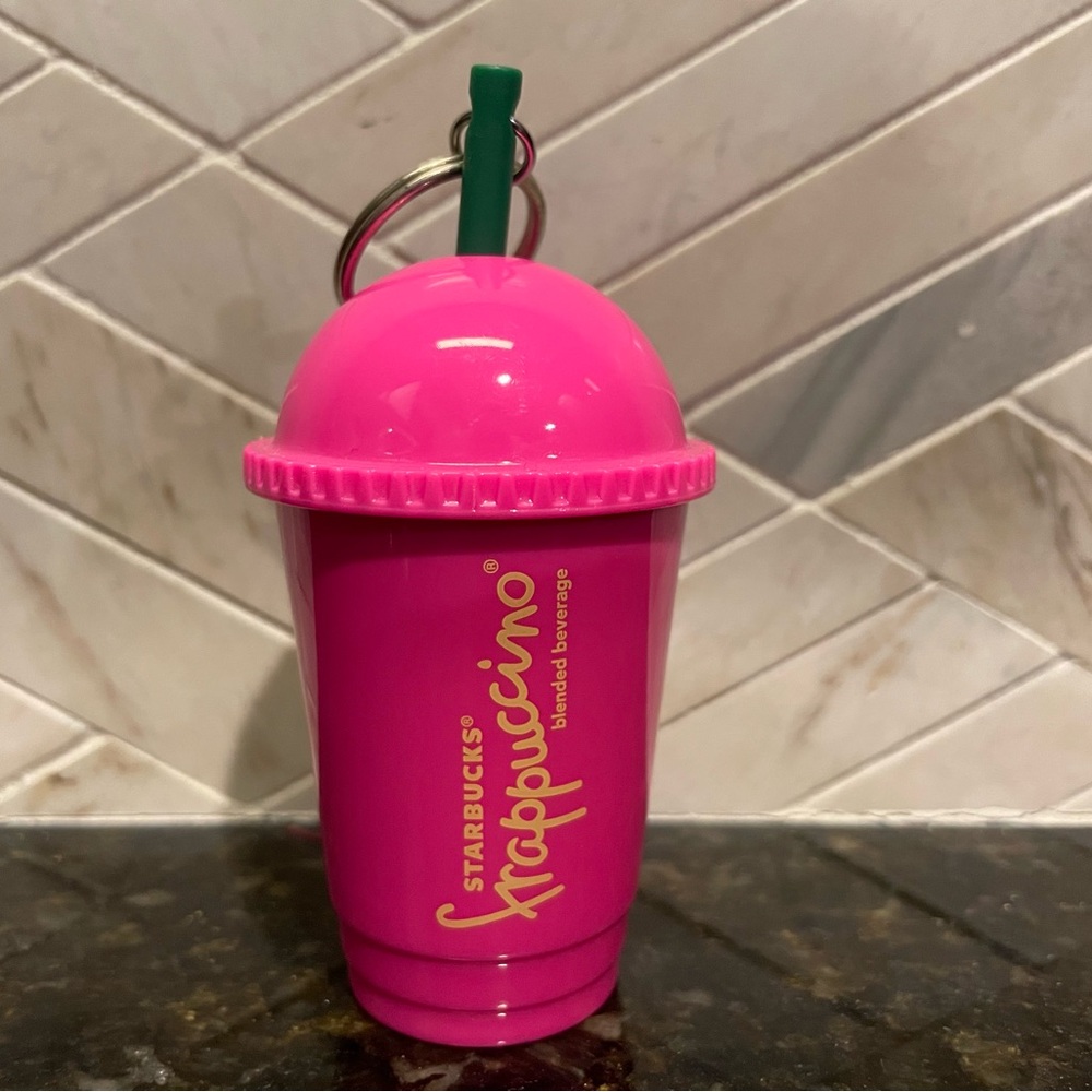 Starbucks Pink Frappuccino Keychain